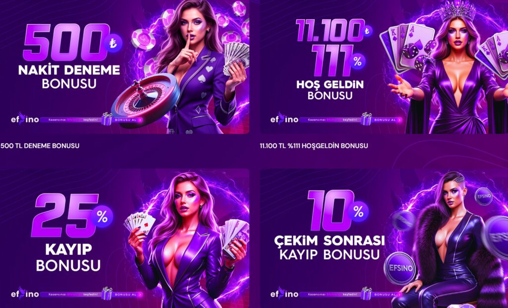 efsino bonus seçenekleri